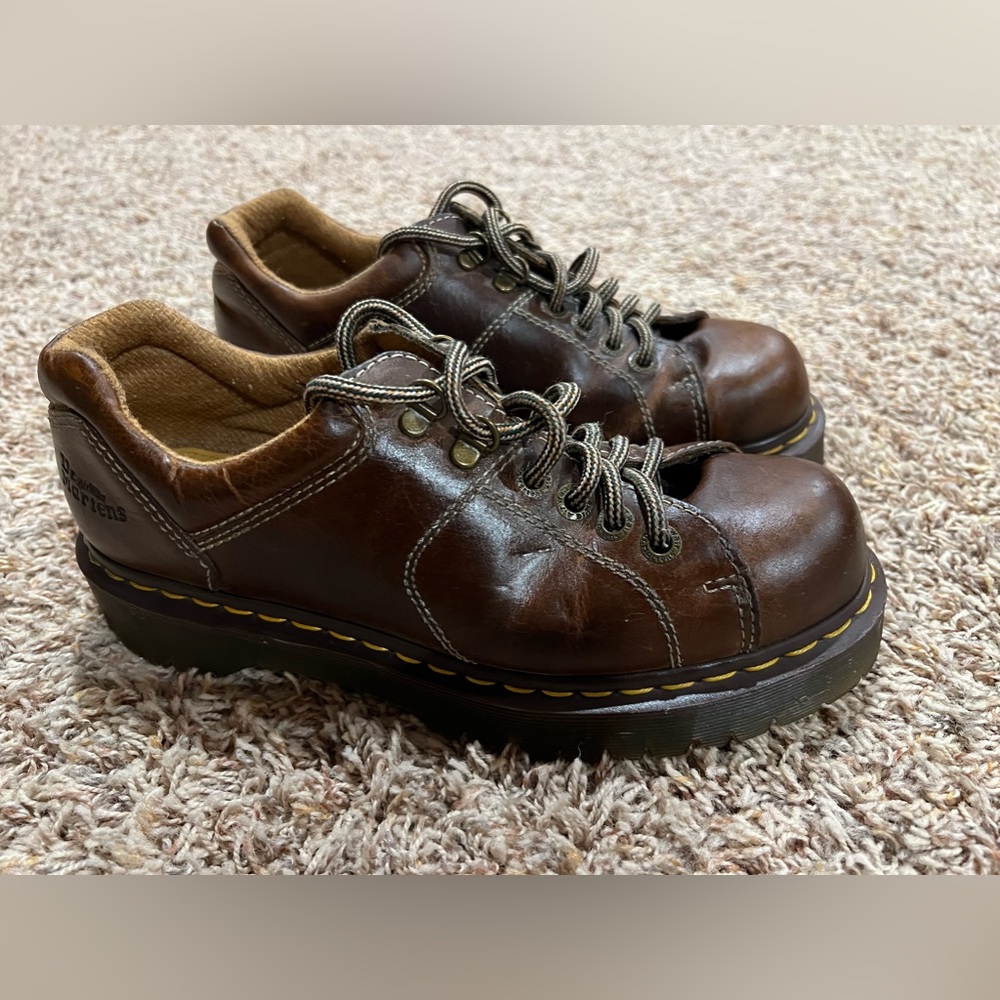 Dr. Martens Mens Brown Leather Oxfords Shoes 8312 - Sz US 9 Mens